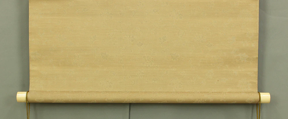 雲陵 Unryo Japanese art kakejiku kakemono wall hanging scroll / Snow Nandina domestica and Three sparrows with Original Box (Tomobako) RD268 - Image 15