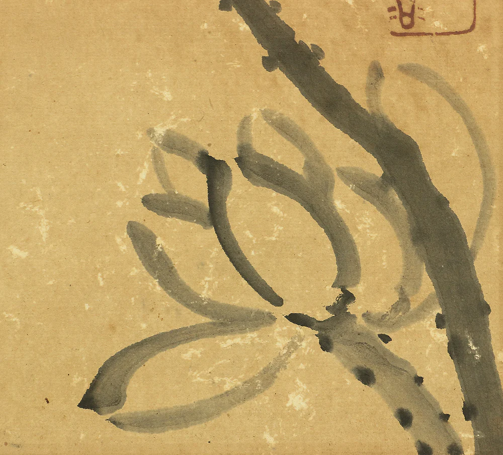象谷 Zokoku Japanese antique art kakejiku kakemono wall hanging scroll / Lotus Flower A923 - Image 10