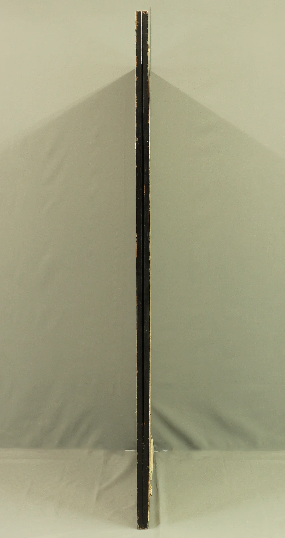 瑞木 Zuimoku Japanese antique Silver Leaf Framed Room divider Byobu 2 panels Folding Screen / Cranes V962 - Image 38