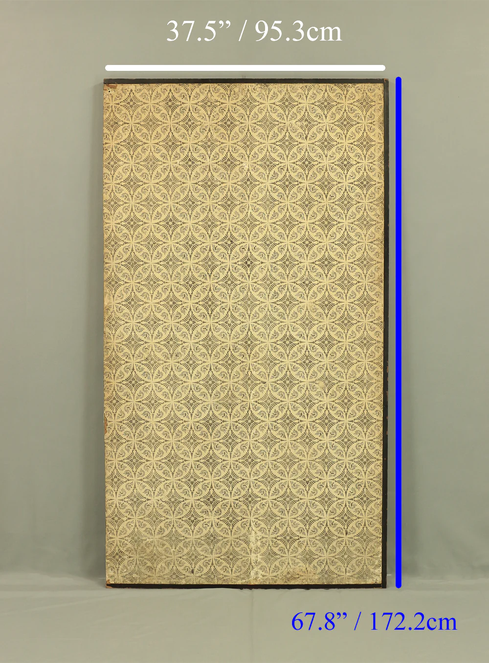 瑞木 Zuimoku Japanese antique Silver Leaf Framed Room divider Byobu 2 panels Folding Screen / Cranes V962 - Image 41