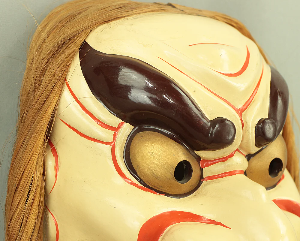 Ame-no-Tajikarao 天手力男神 Mask / Japanese Traditional Kagura Resin Mask VA477 - Image 8