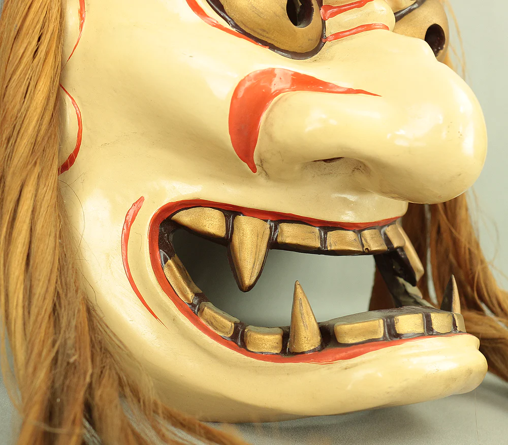 Ame-no-Tajikarao 天手力男神 Mask / Japanese Traditional Kagura Resin Mask VA477 - Image 9