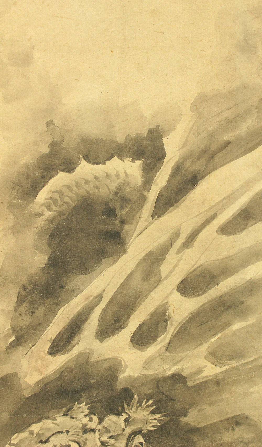 Attributed to 長谷川等伯 Hasegawa Tohaku (1539-1610) Japanese antique art Paired kakejiku kakemono wall hanging scroll / Dragons and Arhats with Box RD289 - Image 17