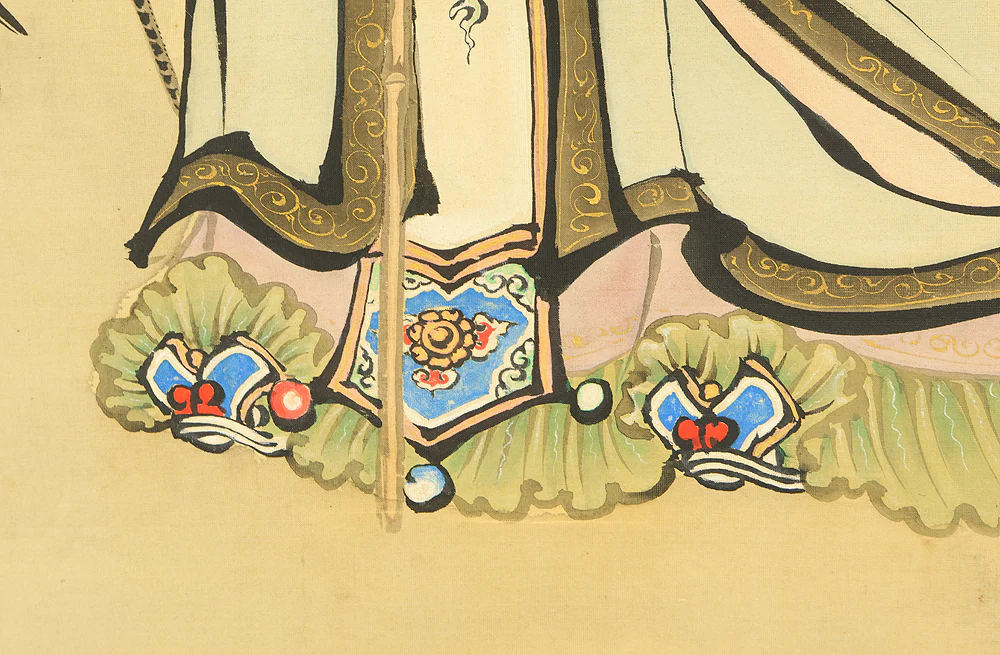 狩野融川 Kano Yusen (1778-1815) Japanese antique art kakejiku kakemono wall hanging scroll / Jurojin (God of longevity), Crane and Tortoise with Box RE682 - Image 14
