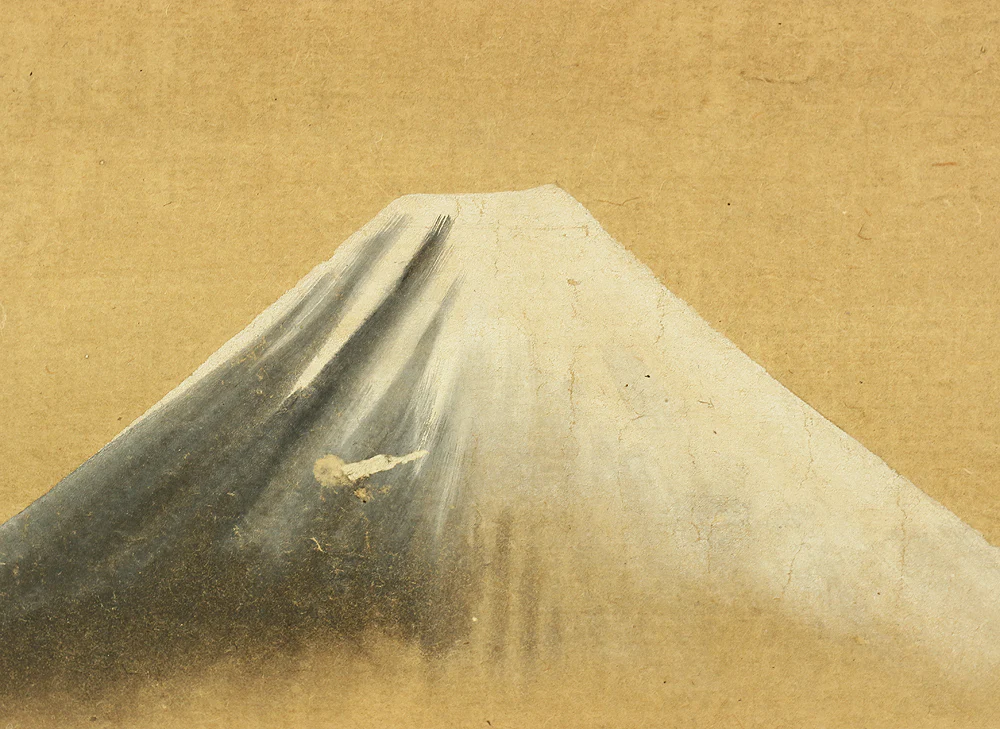 Attributed to 葛飾北斎 Katsushika Hokusai (1760-1849) Japanese antique art kakejiku kakemono wall hanging scroll / Mt Fuji Landscapes and People Taking a Break with Box RC127 - Image 6