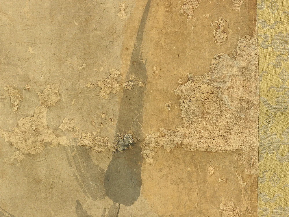Attributed to 松尾芭蕉 Matsuo Basho (1644-1694) Japanese antique art kakejiku kakemono wall hanging scroll / Bamboo and Hiku Poet たわみては～ RB608 - Image 14