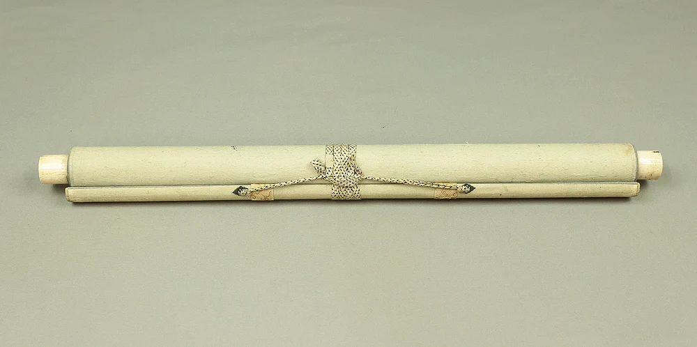 Attributed to 松尾芭蕉 Matsuo Basho (1644-1694) Japanese antique art kakejiku kakemono wall hanging scroll / Bamboo and Hiku Poet たわみては～ RB608 - Image 16
