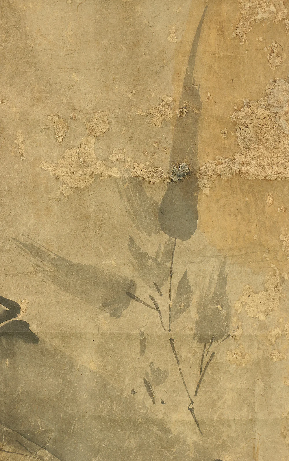 Attributed to 松尾芭蕉 Matsuo Basho (1644-1694) Japanese antique art kakejiku kakemono wall hanging scroll / Bamboo and Hiku Poet たわみては～ RB608 - Image 6
