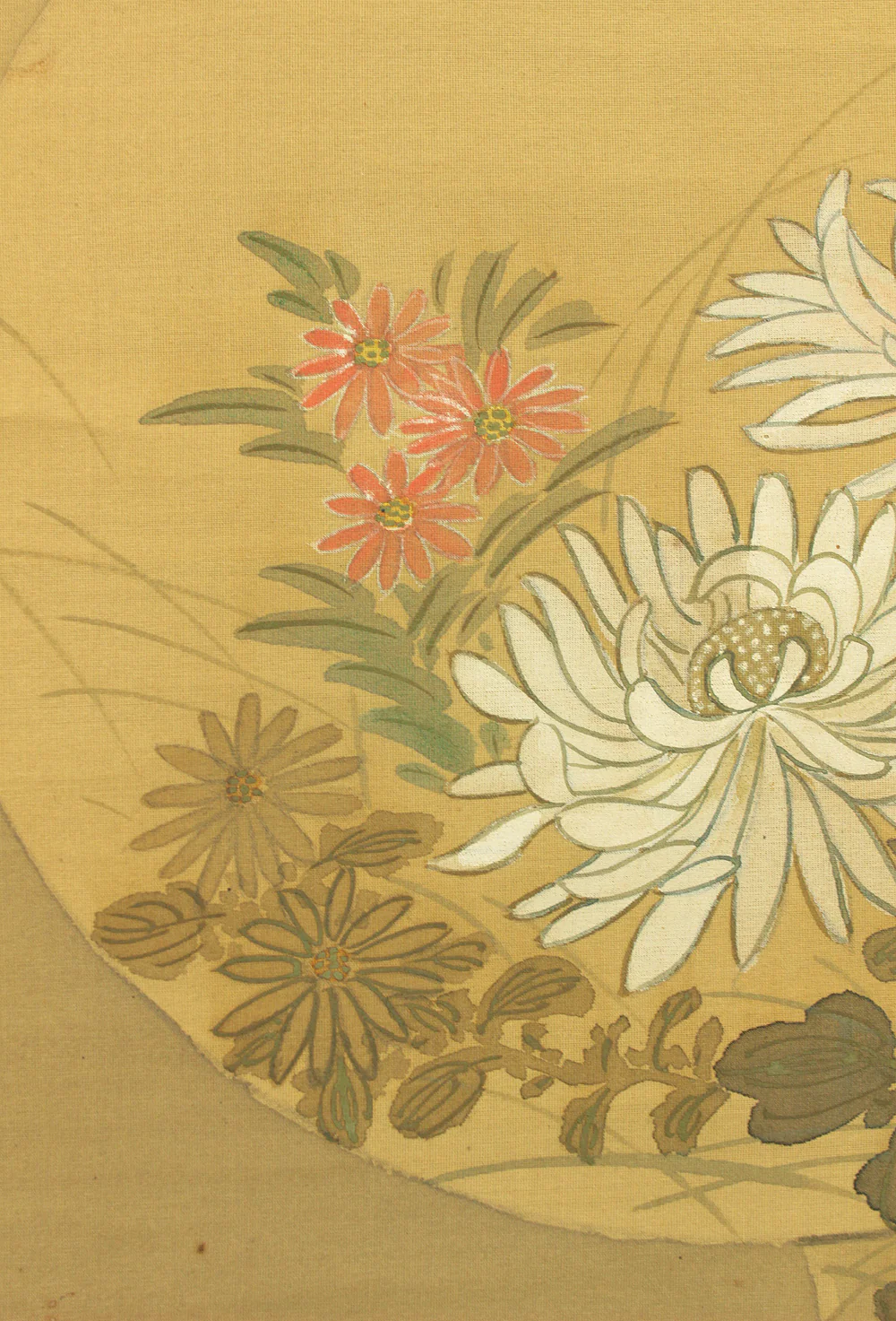 Attributed to 尾形光琳 Ogata Korin (1658-1716) Japanese antique art kakejiku kakemono wall hanging scroll / Cranes, Chrysanthemums, and Nandina with Original Double Box (Tomobako) RD432 - Image 15