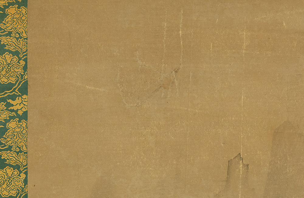 Attributed to 雪舟等楊 Sesshu Toyo (1420-1506) Japanese antique art a set of three kakejiku kakemono wall hanging scrolls / Broken Ink Landscape (Haboku Sansui) Suiboku Ink Landscape Mountains Rivers and Three Wise Men with Appraised Box RE445 - Image 22
