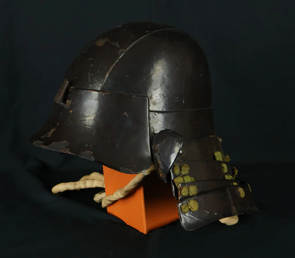 Authentic Early Edo Period Samurai Helmet Kabuto – Iron Zunari Kabuto with Menpo VB137 - Image 16