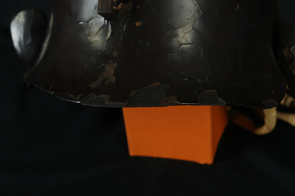 Authentic Early Edo Period Samurai Helmet Kabuto – Iron Zunari Kabuto with Menpo VB137 - Image 19