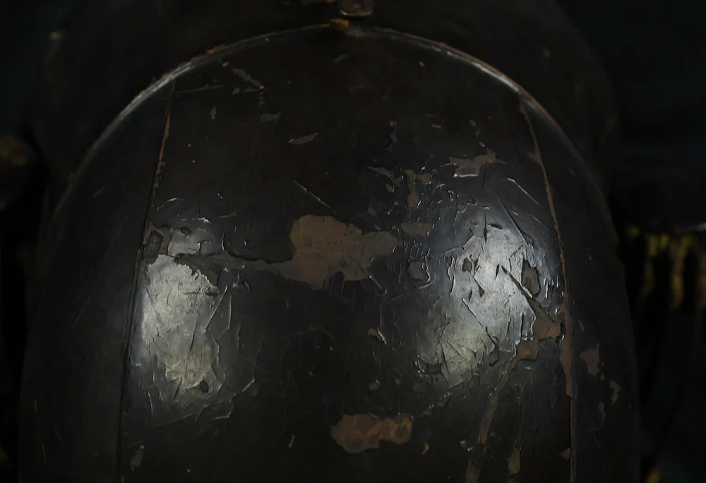 Authentic Early Edo Period Samurai Helmet Kabuto – Iron Zunari Kabuto with Menpo VB137 - Image 23