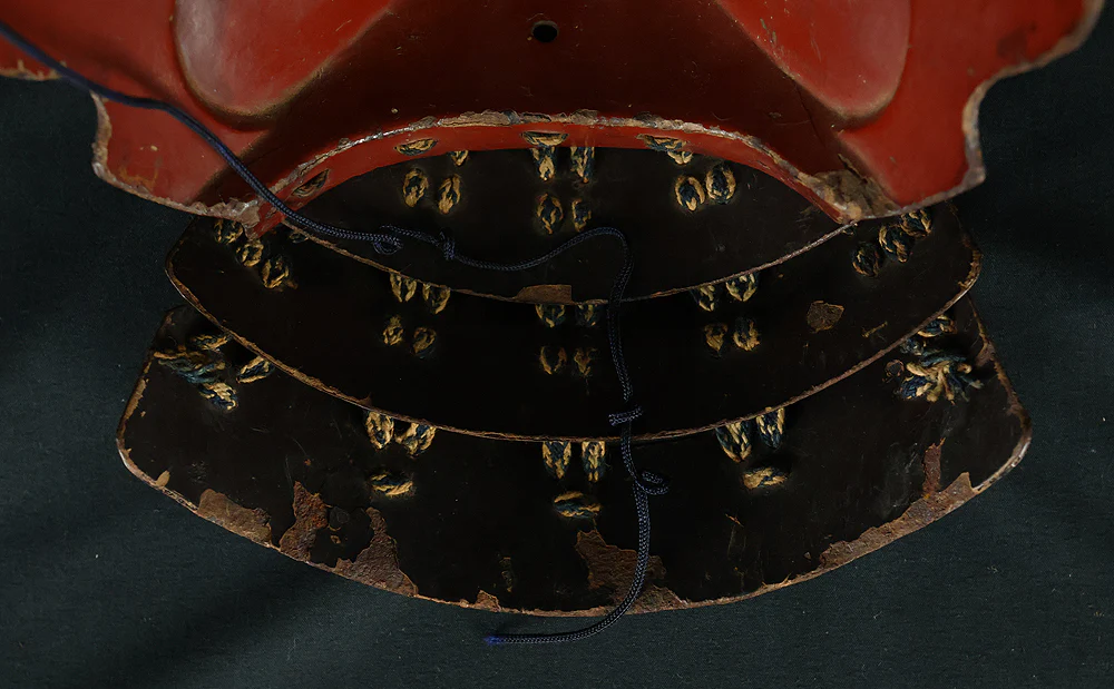 Authentic Early Edo Period Samurai Helmet Kabuto – Iron Zunari Kabuto with Menpo VB137 - Image 33