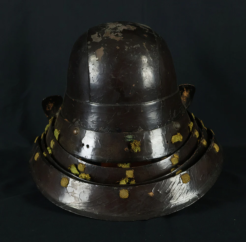Authentic Early Edo Period Samurai Helmet Kabuto – Iron Zunari Kabuto with Menpo VB137 - Image 6