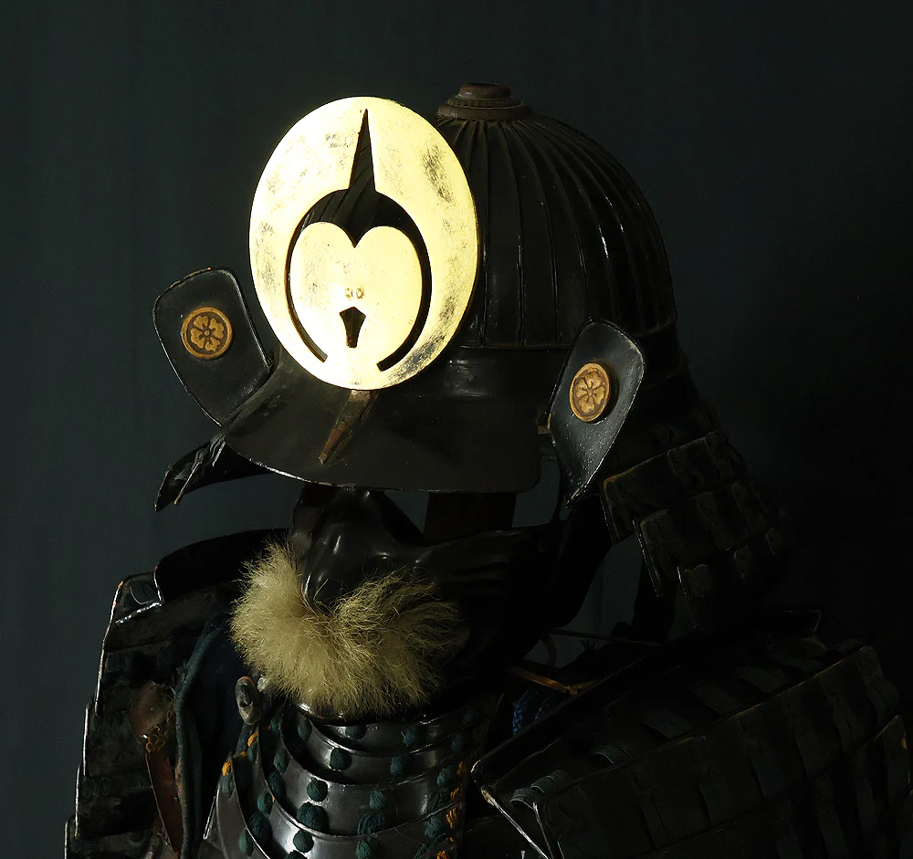 Authentic Edo Period Samurai Armor Kacchu Yoroi, Life-Size Black Lacquered Iron with Kabuto, Menpo, Armor Stand and Storage Box VB135 - Image 14