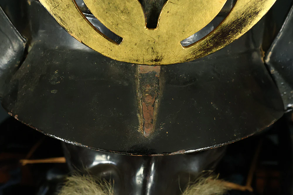 Authentic Edo Period Samurai Armor Kacchu Yoroi, Life-Size Black Lacquered Iron with Kabuto, Menpo, Armor Stand and Storage Box VB135 - Image 18