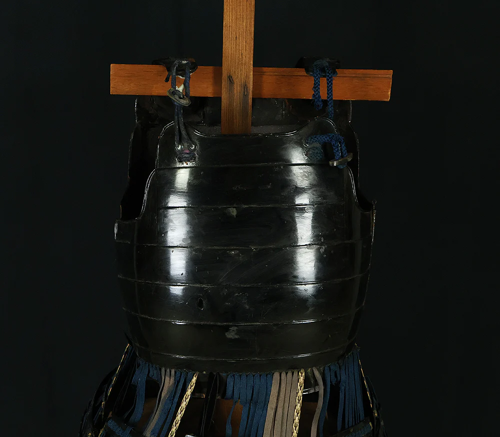 Authentic Edo Period Samurai Armor Kacchu Yoroi, Life-Size Black Lacquered Iron with Kabuto, Menpo, Armor Stand and Storage Box VB135 - Image 37