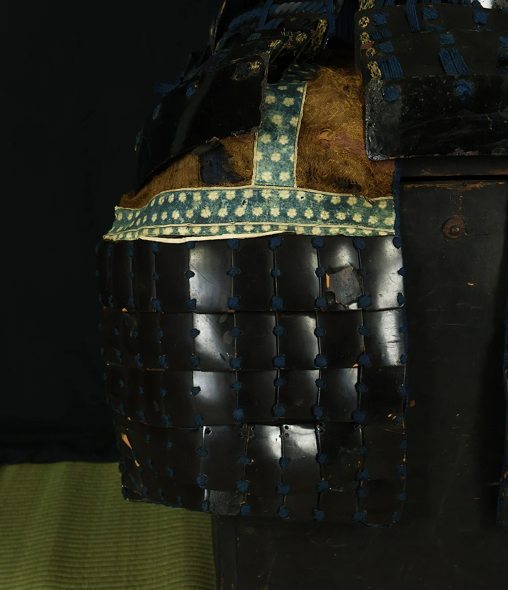Authentic Edo Period Samurai Armor Kacchu Yoroi, Life-Size Black Lacquered Iron with Kabuto, Menpo, Armor Stand and Storage Box VB135 - Image 45