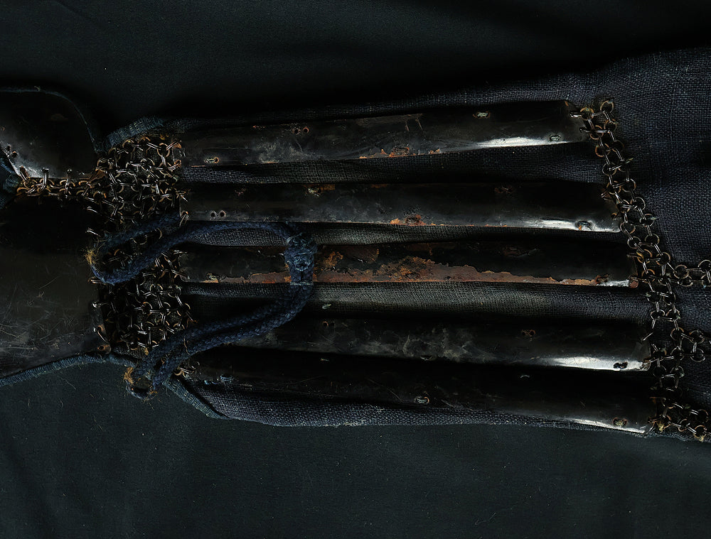 Authentic Edo Period Samurai Armor Kacchu Yoroi, Life-Size Black Lacquered Iron with Kabuto, Menpo, Armor Stand and Storage Box VB135 - Image 63