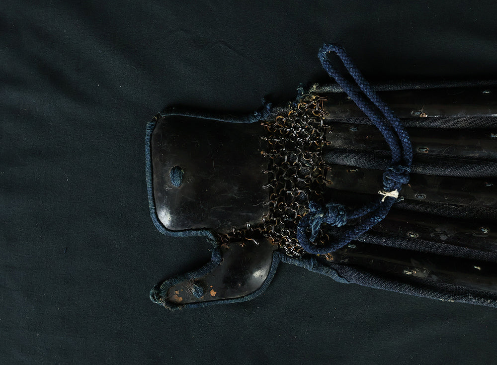 Authentic Edo Period Samurai Armor Kacchu Yoroi, Life-Size Black Lacquered Iron with Kabuto, Menpo, Armor Stand and Storage Box VB135 - Image 69
