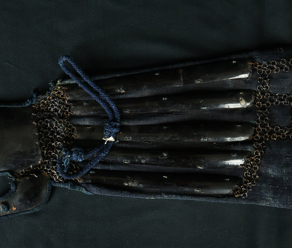 Authentic Edo Period Samurai Armor Kacchu Yoroi, Life-Size Black Lacquered Iron with Kabuto, Menpo, Armor Stand and Storage Box VB135 - Image 70