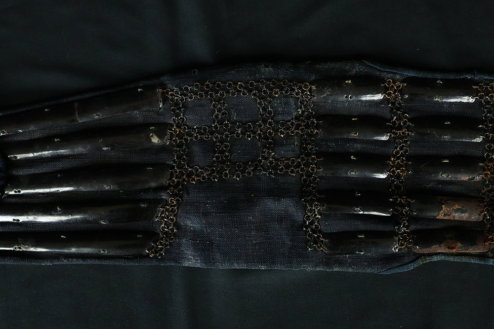 Authentic Edo Period Samurai Armor Kacchu Yoroi, Life-Size Black Lacquered Iron with Kabuto, Menpo, Armor Stand and Storage Box VB135 - Image 71