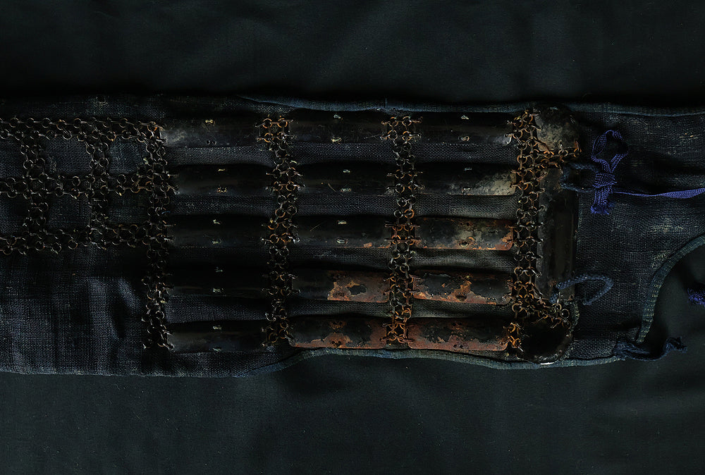 Authentic Edo Period Samurai Armor Kacchu Yoroi, Life-Size Black Lacquered Iron with Kabuto, Menpo, Armor Stand and Storage Box VB135 - Image 72