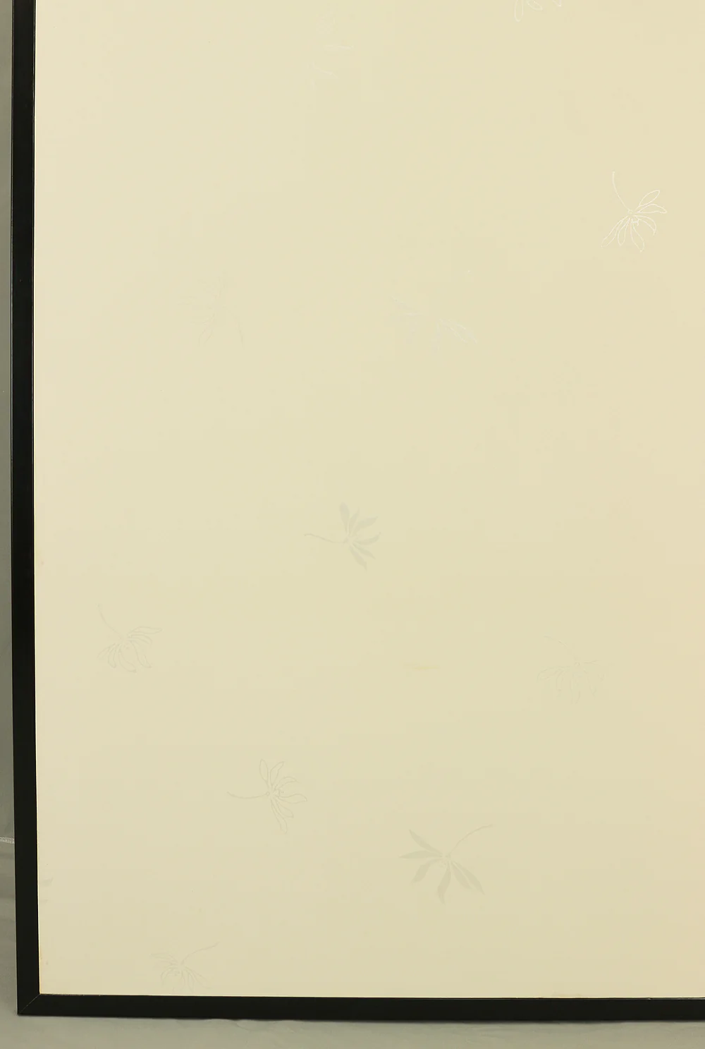 Byobu Folding Screen Room divider 2 panels / 'Plane - Silver Flowers Dancing in Wind' VA297 - Image 14