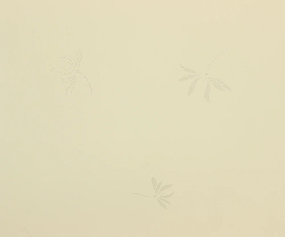 Byobu Folding Screen Room divider 2 panels / 'Plane - Silver Flowers Dancing in Wind' VA297 - Image 15