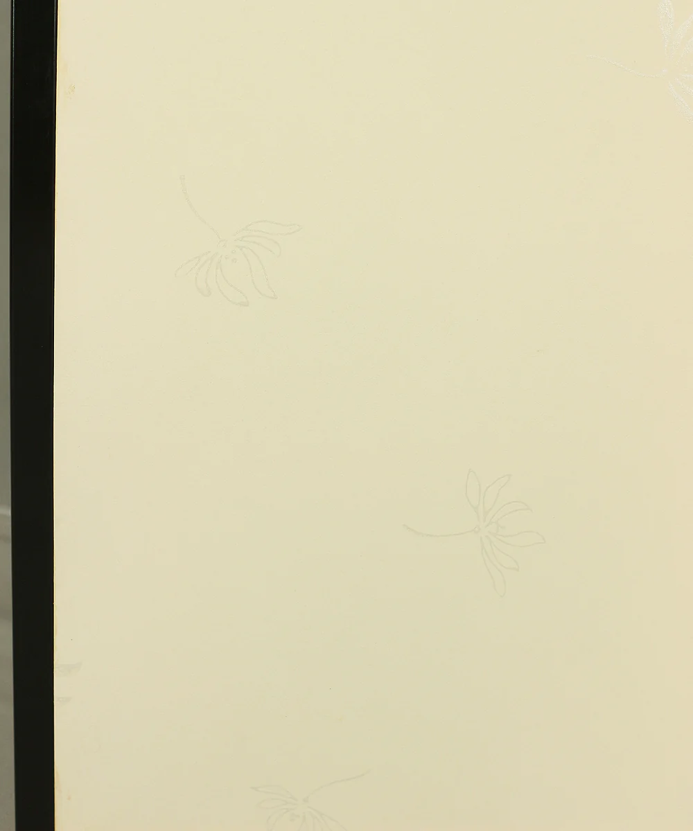 Byobu Folding Screen Room divider 2 panels / 'Plane - Silver Flowers Dancing in Wind' VA297 - Image 16