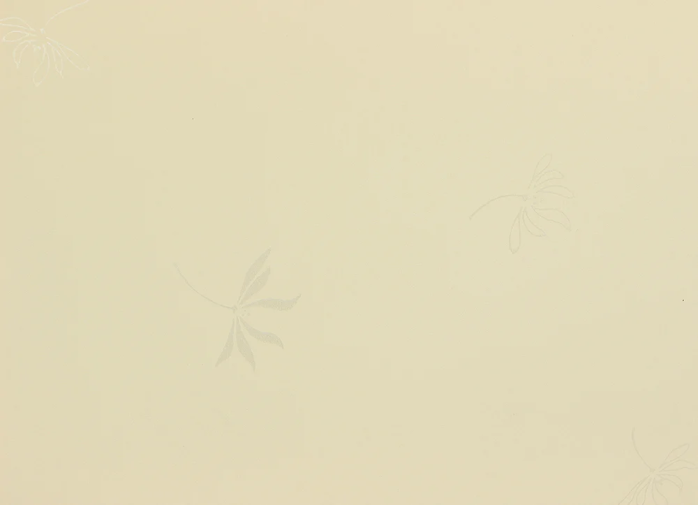 Byobu Folding Screen Room divider 2 panels / 'Plane - Silver Flowers Dancing in Wind' VA297 - Image 23