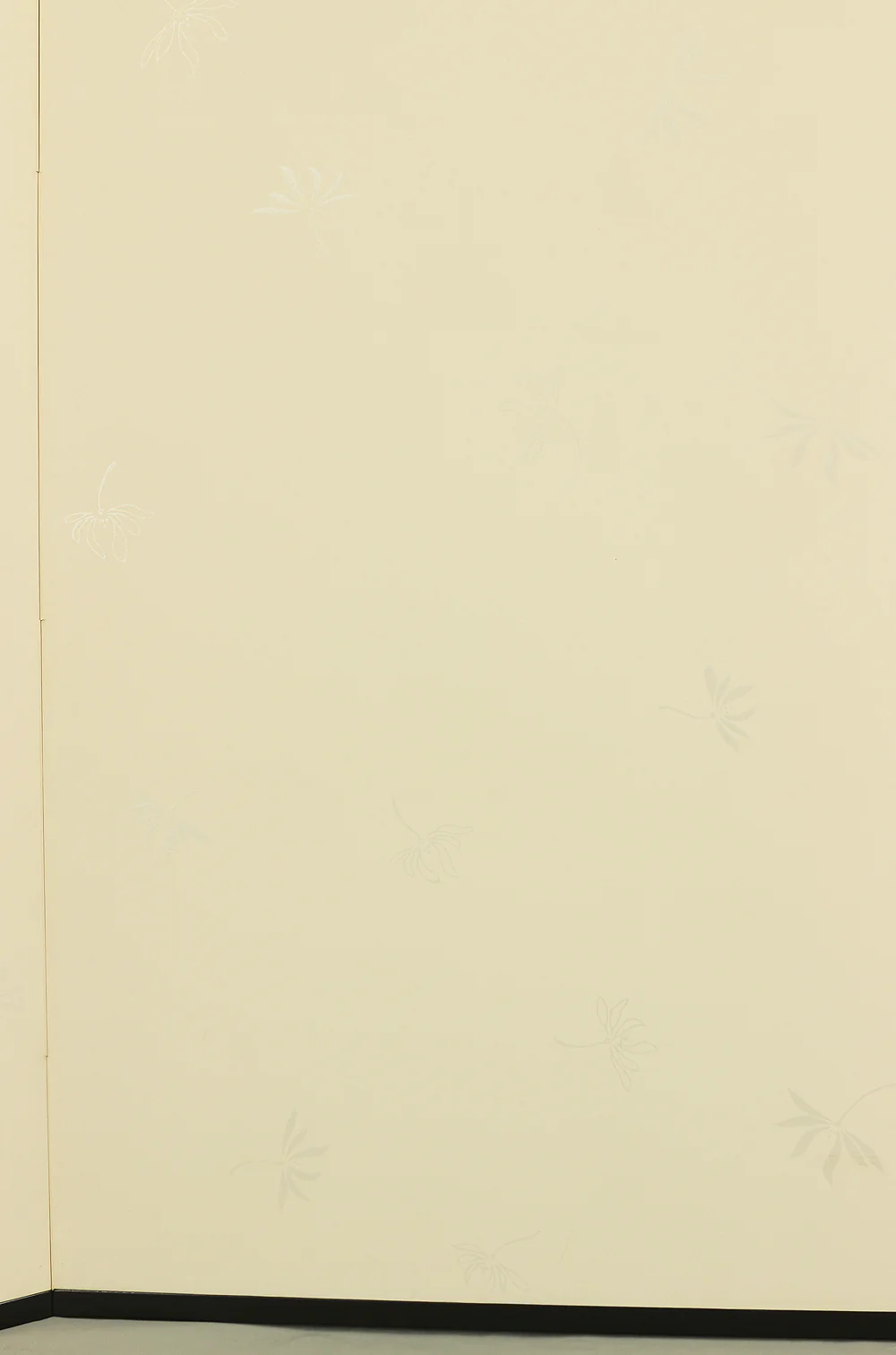 Byobu Folding Screen Room divider 2 panels / 'Plane - Silver Flowers Dancing in Wind' VA297 - Image 27