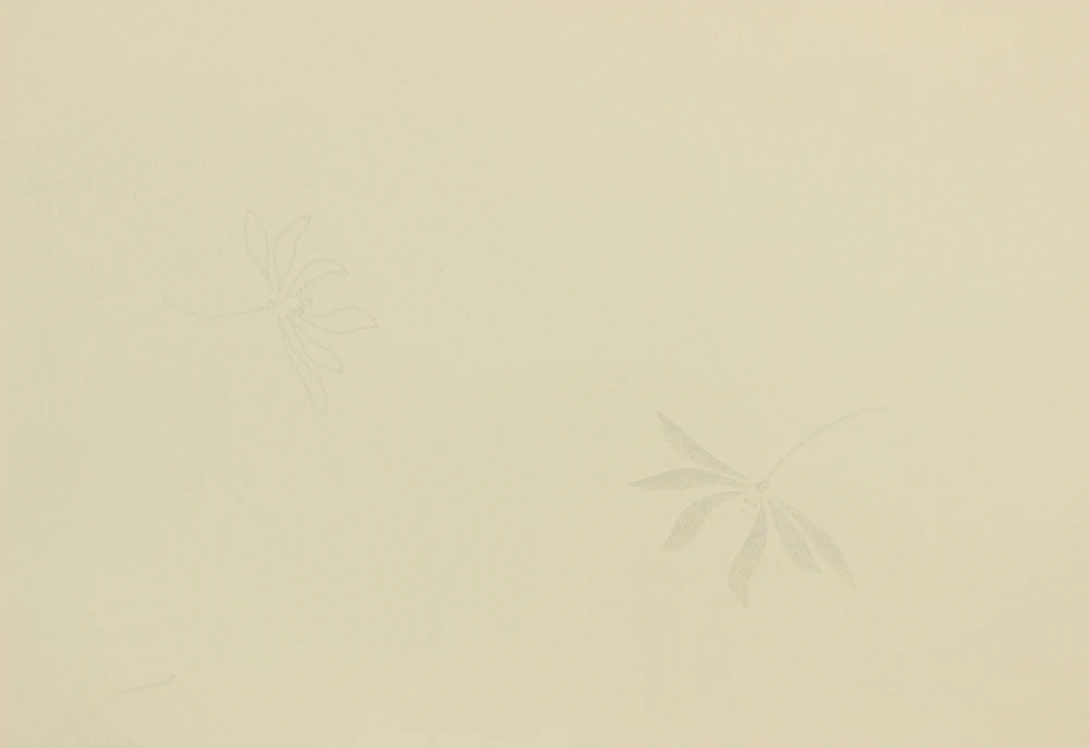 Byobu Folding Screen Room divider 2 panels / 'Plane - Silver Flowers Dancing in Wind' VA297 - Image 7
