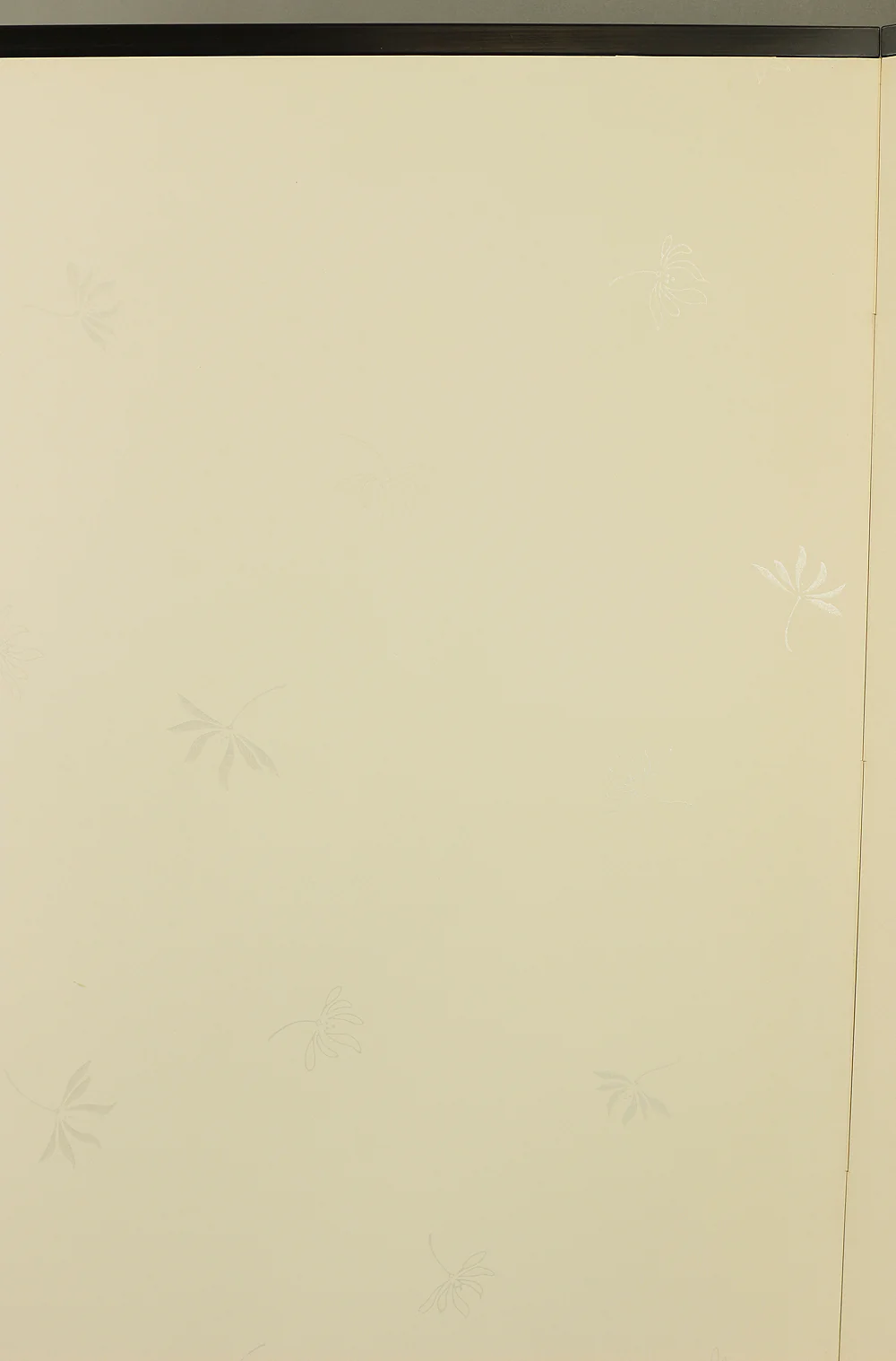 Byobu Folding Screen Room divider 2 panels / 'Plane - Silver Flowers Dancing in Wind' VA297 - Image 8