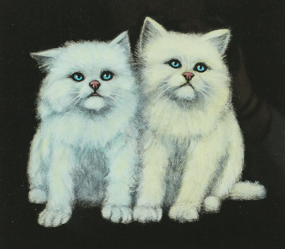 Charles Lynn Bragg (b1952) Framed Woodblock Print / "TWINS (DX)" Signed and numbered by the artist 23/30" NW240