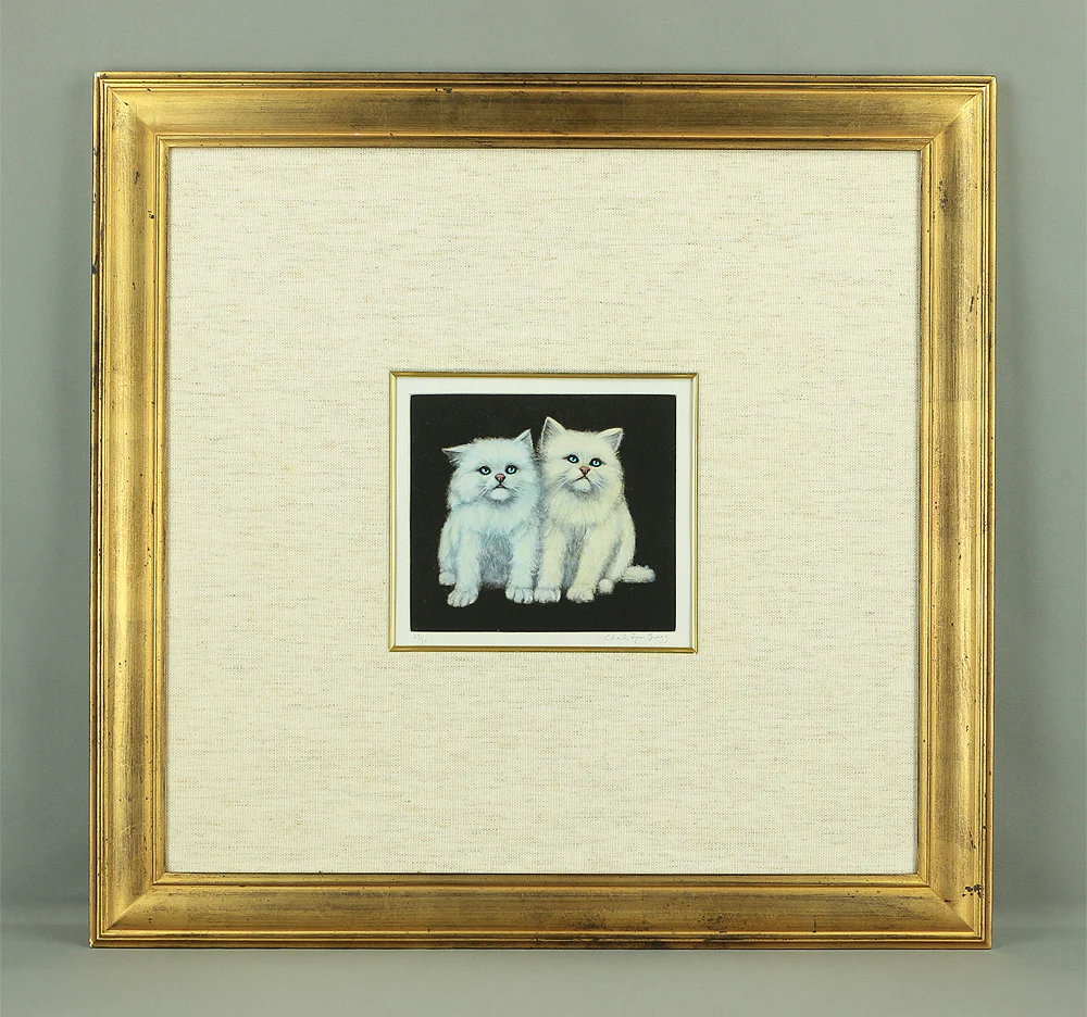 Charles Lynn Bragg (b1952) Framed Woodblock Print / "TWINS (DX)" Signed and numbered by the artist 23/30" NW240 - Image 2