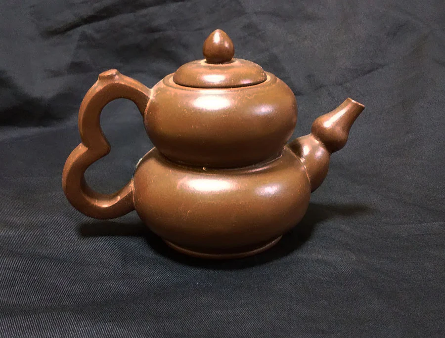 Chinese Antique Art SENCHA Teapot Inlay SHUDEI Unglazed Reddish Brown / Break Rest Relax Oolong Tea Green Tea Decoct Tea time - Image 3