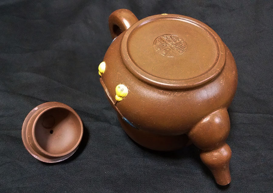 Chinese Antique Art SENCHA Teapot Inlay SHUDEI Unglazed Reddish Brown / Break Rest Relax Oolong Tea Green Tea Decoct Tea time - Image 6