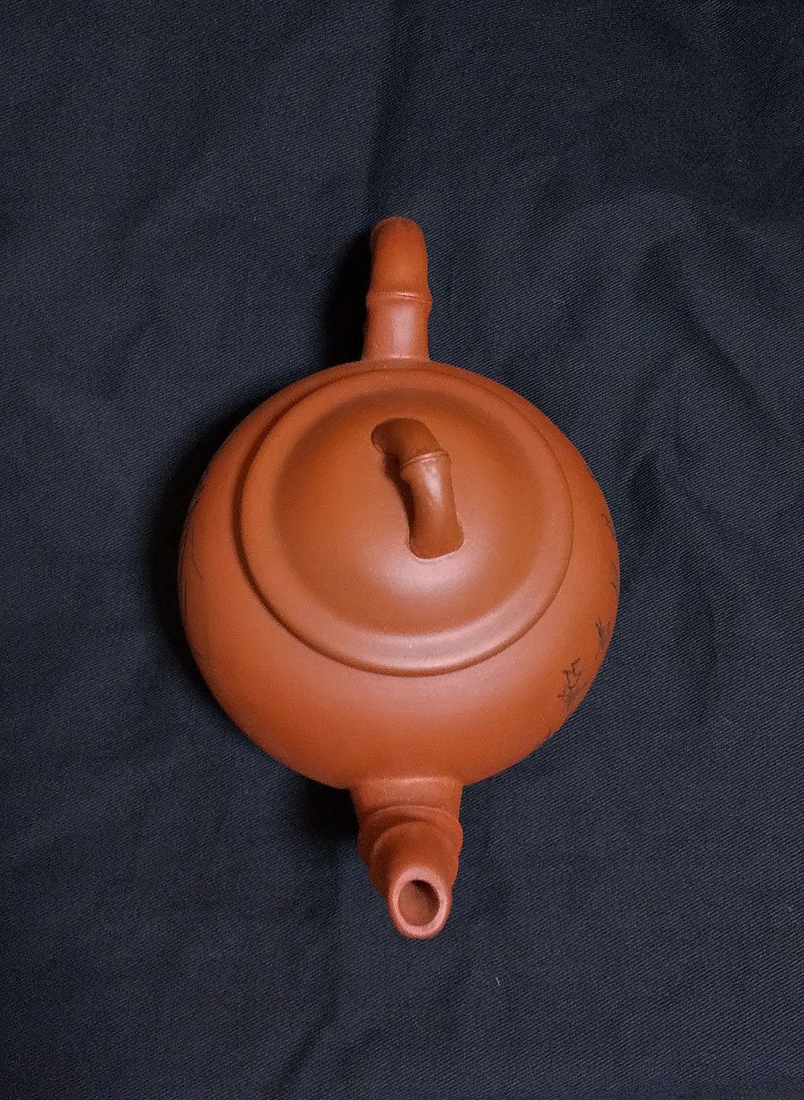 Chinese Antique Art SENCHA Teapot SHUDEI Unglazed reddish brown / Break Rest Relax Oolong Tea Green Tea Decoct Tea time Art - Image 5