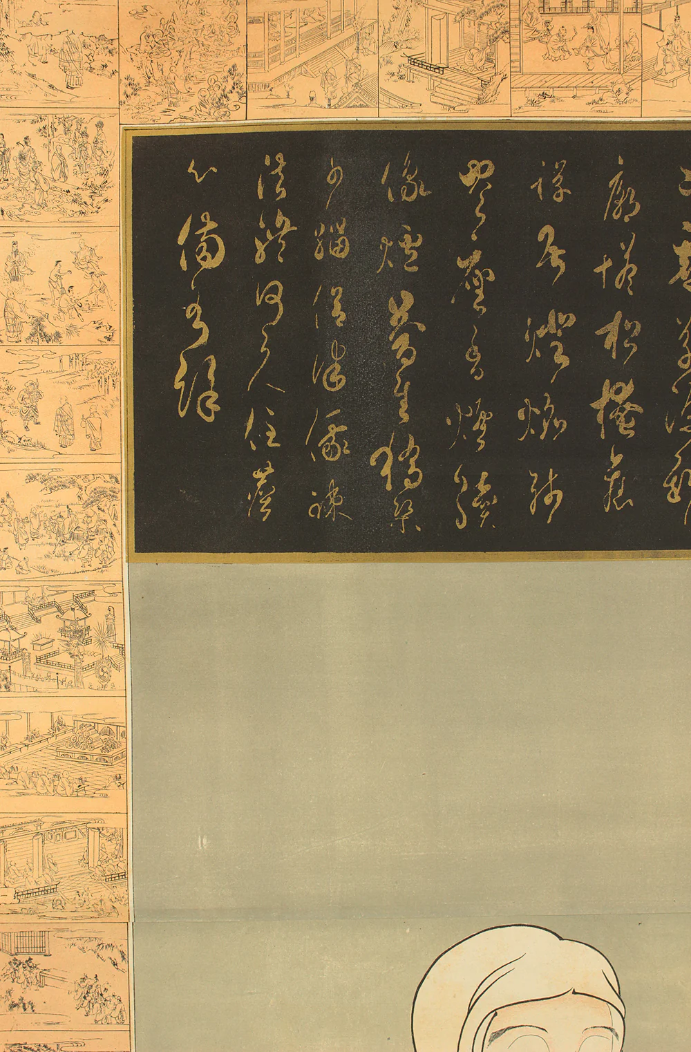 Coloring Woodblock Print - Emperor Kanmu 桓武天皇 and Saichō Founder of the Tendai school 伝教大師 最澄 with Box / Japanese art Paired kakejiku kakemono wall hanging scrolls RC798 - Image 19