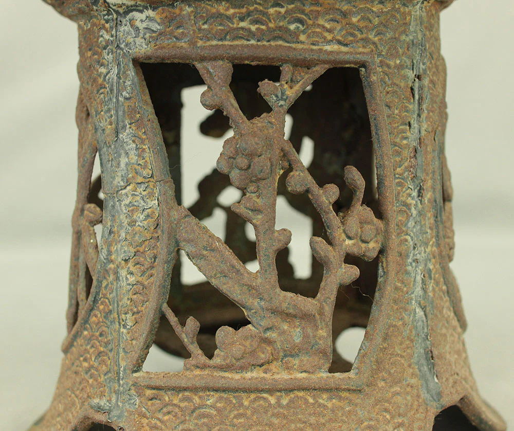 Decorative Hanging Iron Garden Lantern Tsuridoro Openwork VA905 - Image 21