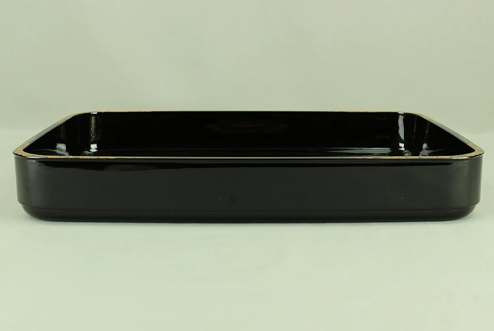 Echizen Lacquerware Square Tray (Obon) Large Small 2pcs VA387 - Image 22