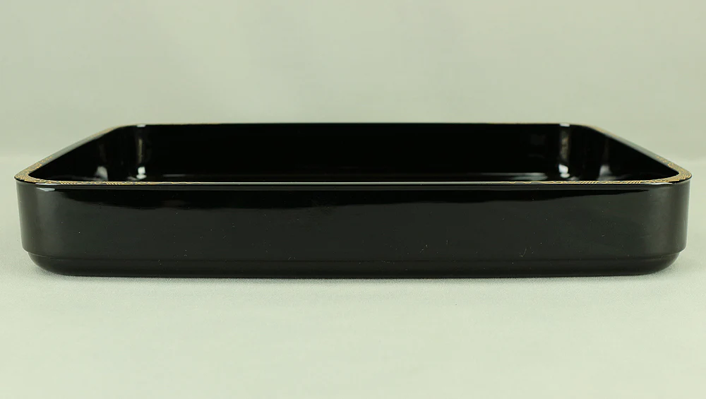 Echizen Lacquerware Square Tray (Obon) Large Small 2pcs VA387 - Image 24