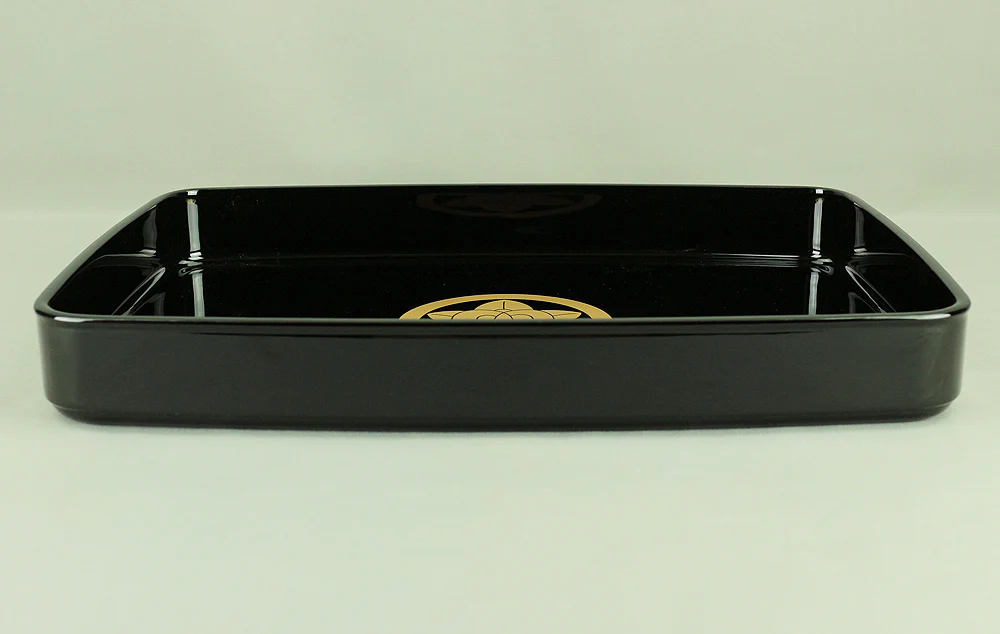 Echizen Lacquerware Square Tray (Obon) Large Small 2pcs VA387 - Image 3