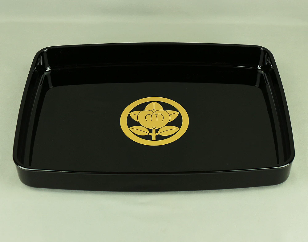 Echizen Lacquerware Square Tray (Obon) Large Small 2pcs VA387 - Image 7
