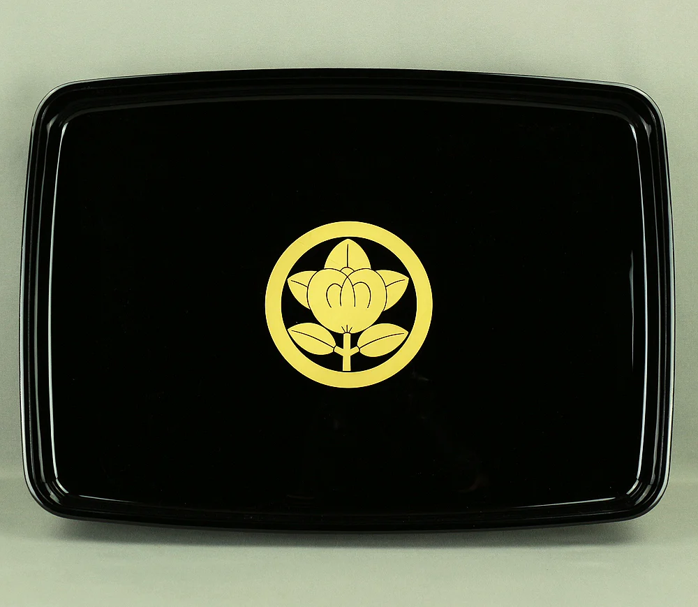 Echizen Lacquerware Square Tray (Obon) Large Small 2pcs VA387 - Image 8