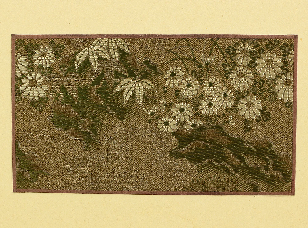 Embroidery 'Palace Gardens and Flowers' Byobu Folding Screen Room divider 2 panels VA467 - Image 6
