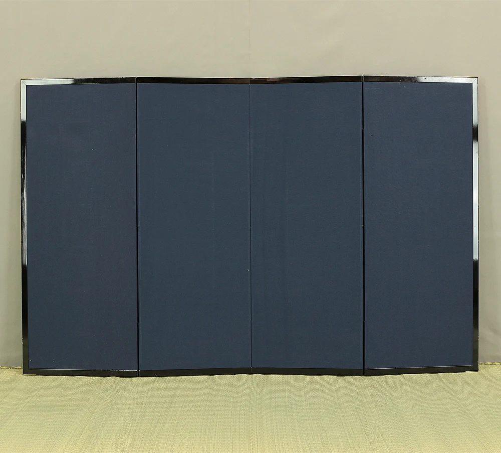 Exclusive Reproduction「春宵滝桜」Shunyo Takizakura 'Weeping Cherry like Waterfall at Spring Night' Moon and Cherry Blossoms by 木村圭吾 Kimura Keigo (b 1944) Published by IEI Art Gallery / Small Byobu Folding Screen Room divider 4 panels VA335 - Image 20