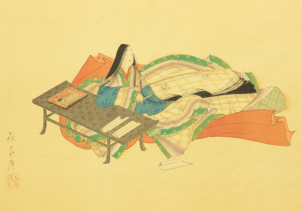 Furosaki Harimaze Byōbu (Tea Folding Screen with various works) Small Byobu Folding Screen Room divider 2 panels VA338 - Image 10